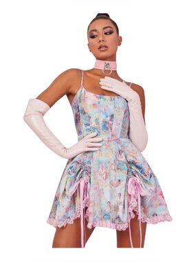 lush opulence corset dress Dolls Kill Sugar Thrillz Divine Lush Opulence Corset Dress Size XL